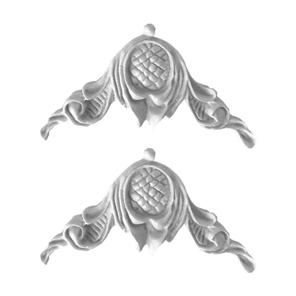 Cantoneira Africana 5,2x8,5cm com 2 unidades Resina - Palácio da Arte