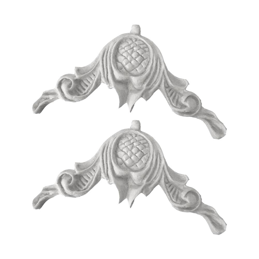 Cantoneira Africana 5,2x8,5cm com 2 unidades Resina - Palácio da Arte