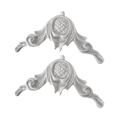 Cantoneira Africana 5,2x8,5cm com 2 unidades Resina - Palácio da Arte