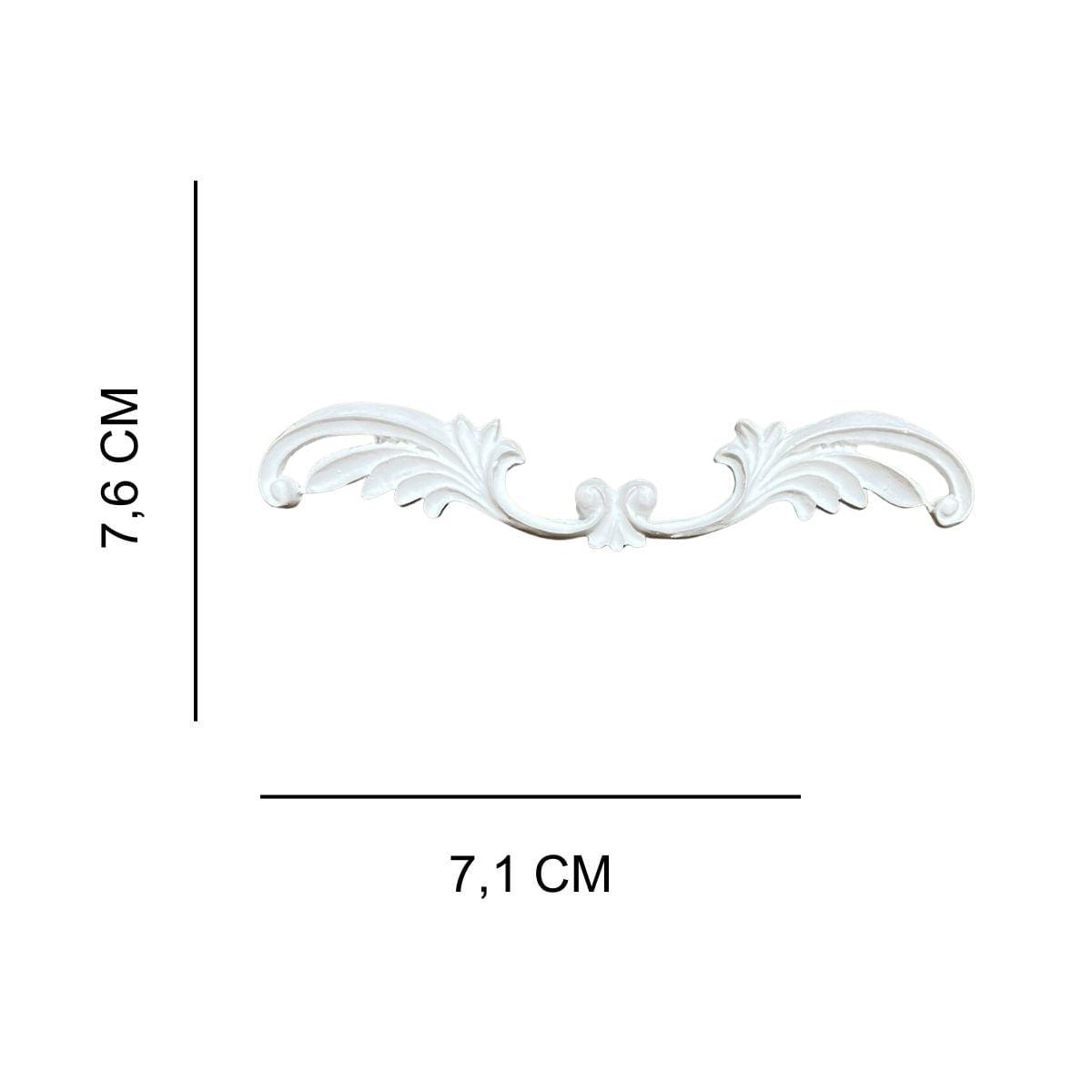 Cantoneira Bigode 3x15cm com 2 unidades Resina - Palácio da Arte