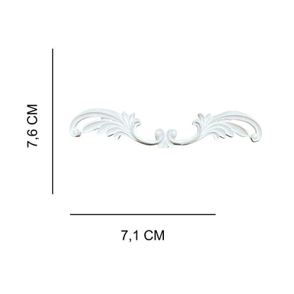 Cantoneira Bigode 3x15cm com 2 unidades Resina - Palácio da Arte