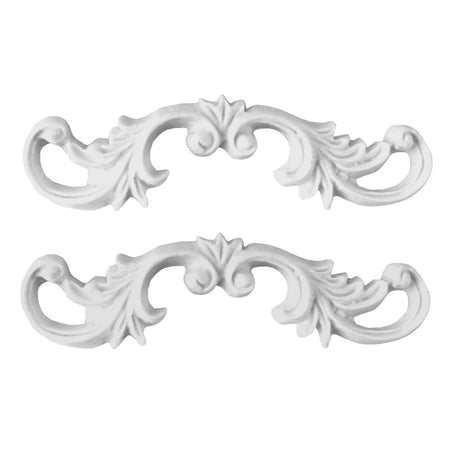 Cantoneira Bigode Arabescos 10x3x1cm com 2 unidades Resina - Palácio da Arte