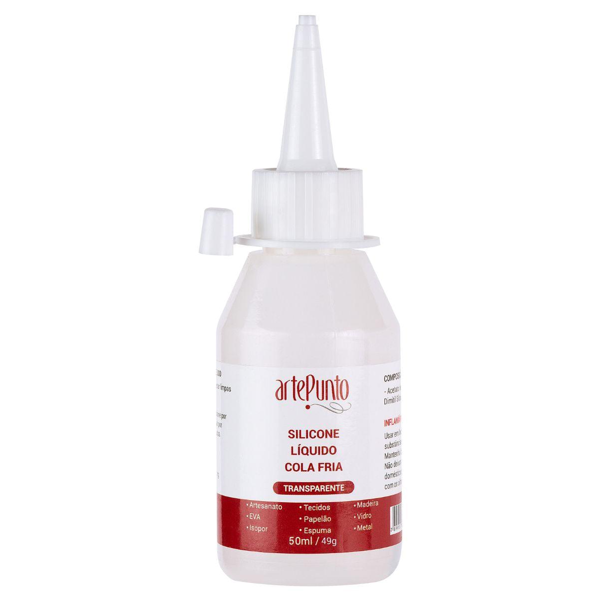 Cola de Silicone Liquida Fria Arte Punto 50ml - Palácio da Arte