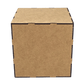 Cubo em MDF 15x15x15cm Encaixe Desmontável com Moldura - Palácio da Arte