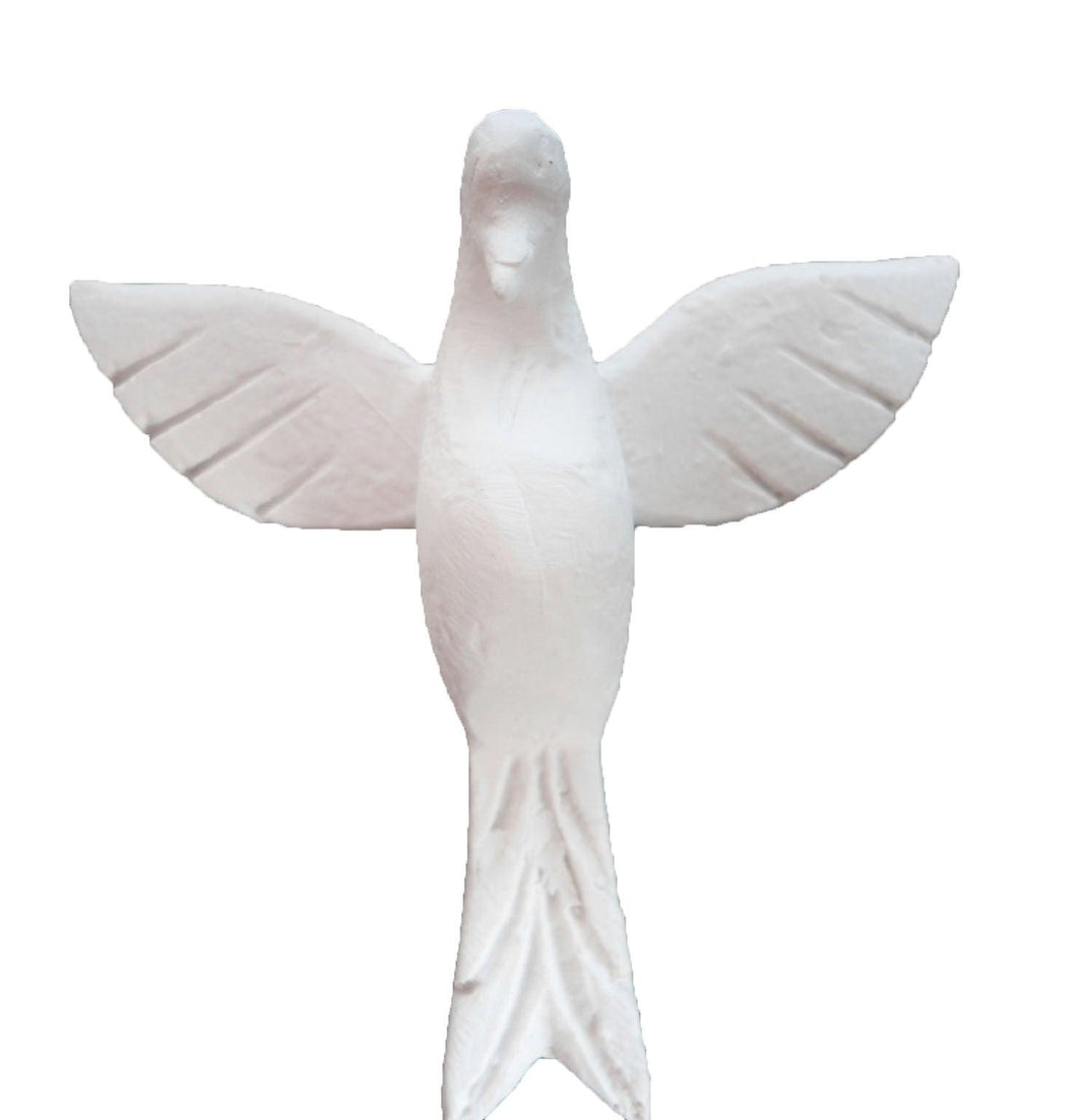 Divino Espirito Santo 7,5x7,5cm Grande Liso Resina - Palácio da Arte