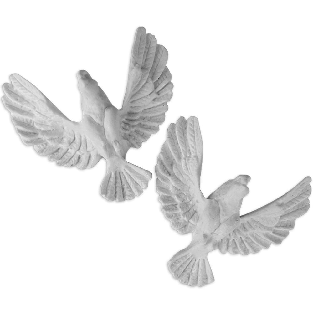 Divino Espírito Santo Asa de Anjo 4,5x5cm com 2 unidades Resina - Palácio da Arte