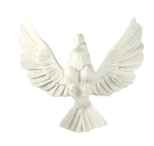 Divino Espírito Santo Asa de Anjo Médio 7x7cm Resina - Palácio da Arte