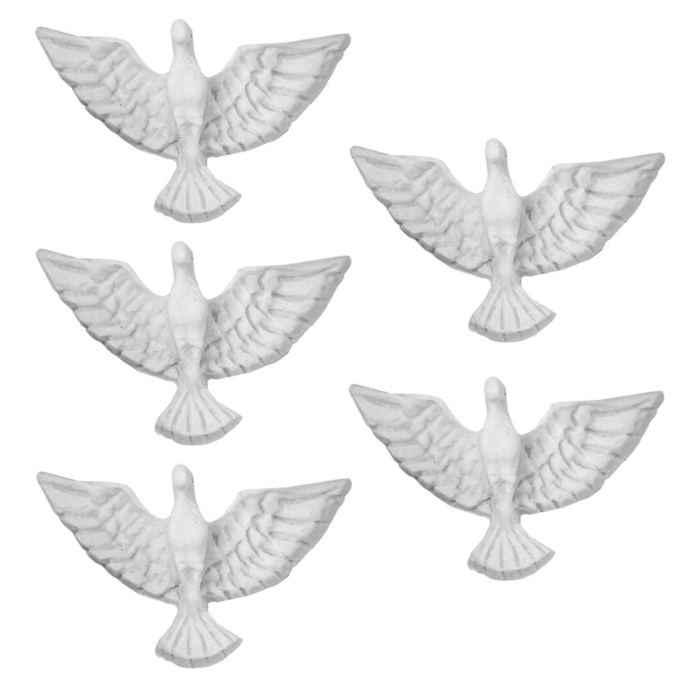 Divino Espírito Santo Ornamento 3x4,2x1cm com 5 unidades Resina - Palácio da Arte