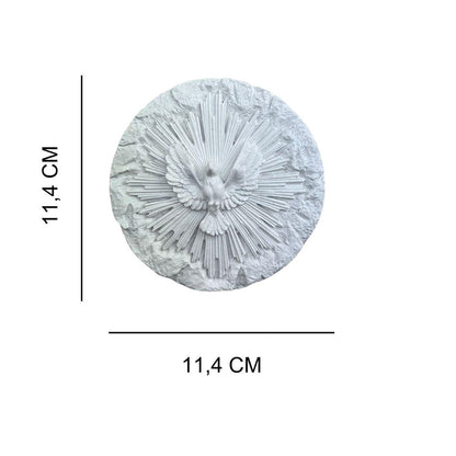 Divino Redondo com Ostensório 11,4x11,2cm Resina - Palácio da Arte