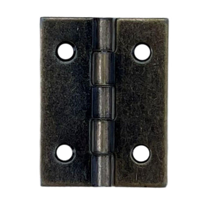 Dobradiça Zincada em Metal Ouro Velho 2,5x2cm - Palácio da Arte