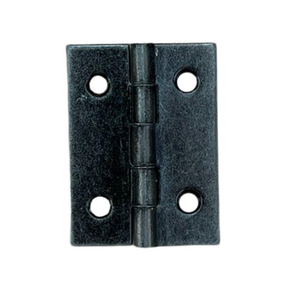 Dobradiça Zincada em Metal Prata Velha 2,5x2cm - Palácio da Arte
