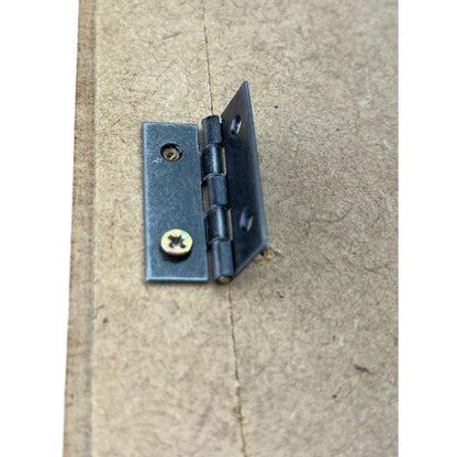 Dobradiça Zincada em Metal Prata Velha 2,5x2cm - Palácio da Arte