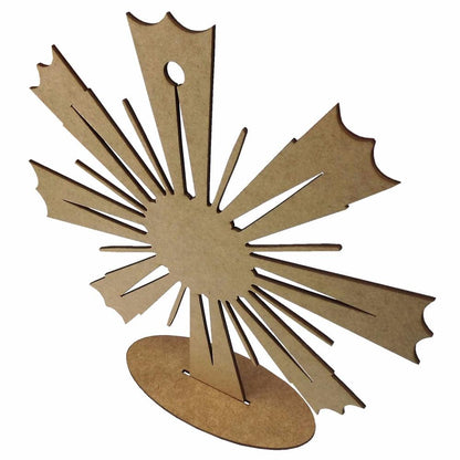 Enfeite de Mesa Ostensório Trabalhado 30x30cm em MDF - Palácio da Arte
