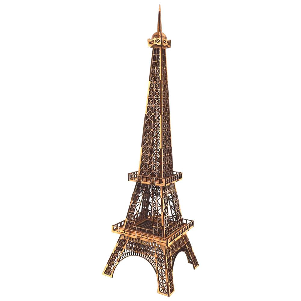 Enfeite de Mesa Torre Eiffel 33x9cm em MDF - Palácio da Arte