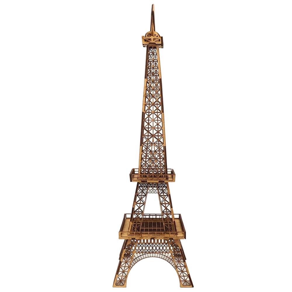 Enfeite de Mesa Torre Eiffel 48x13cm em MDF - Palácio da Arte