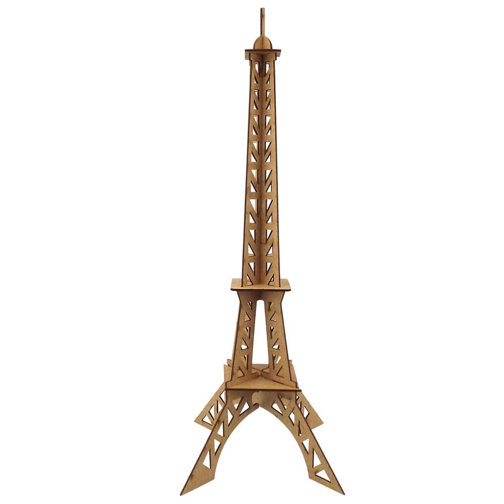 Enfeite de Mesa Torre Eiffel Modernista 36x17,7x17,7cm em MDF - Palácio da Arte