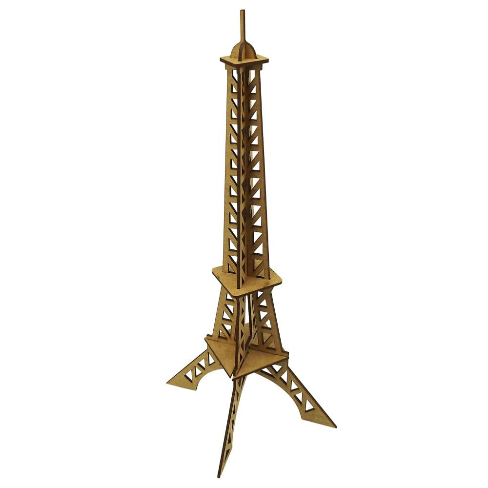 Enfeite de Mesa Torre Eiffel Modernista 36x17,7x17,7cm em MDF - Palácio da Arte