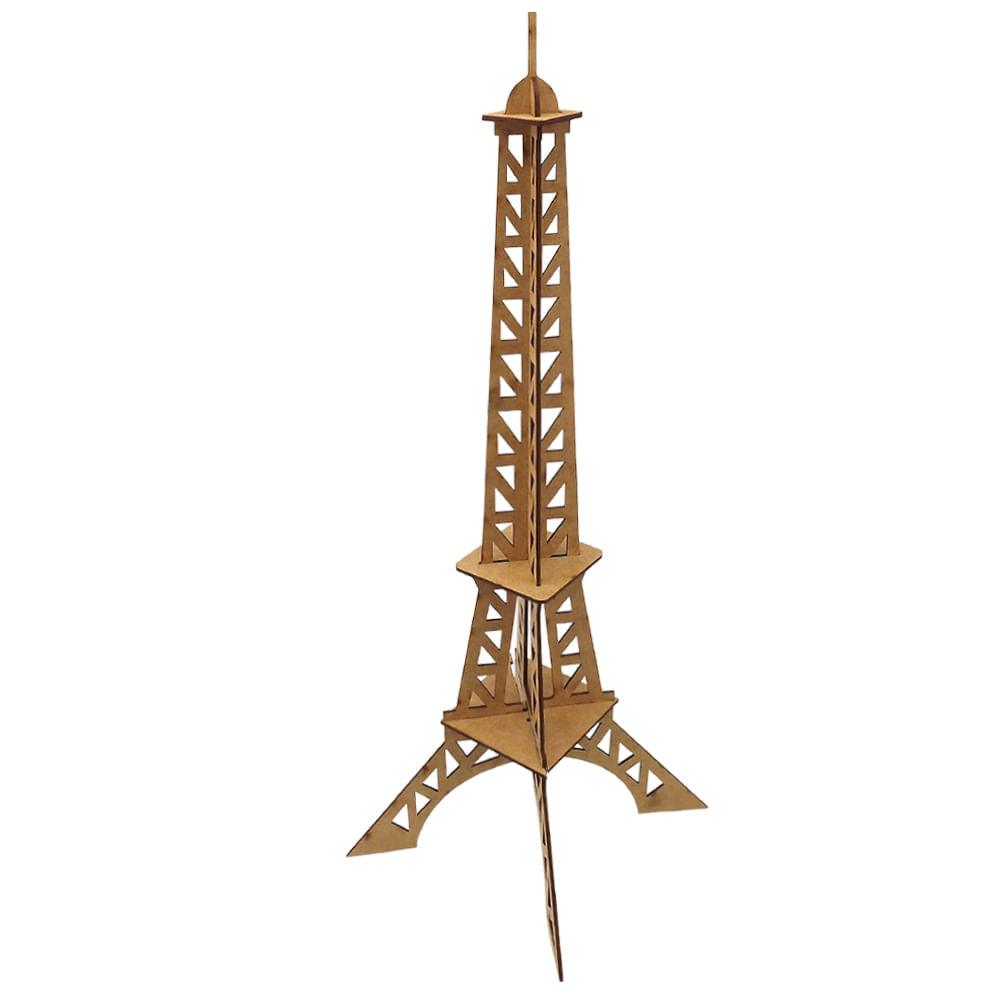 Enfeite de Mesa Torre Eiffel Modernista 36x17,7x17,7cm em MDF - Palácio da Arte