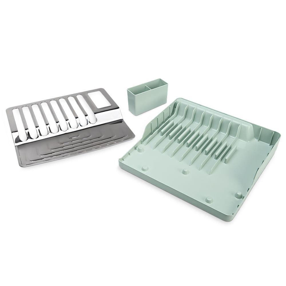 Escorredor de Pratos Brinox Minimal Menta 36,8x35,5cm 2122/193 - Palácio da Arte