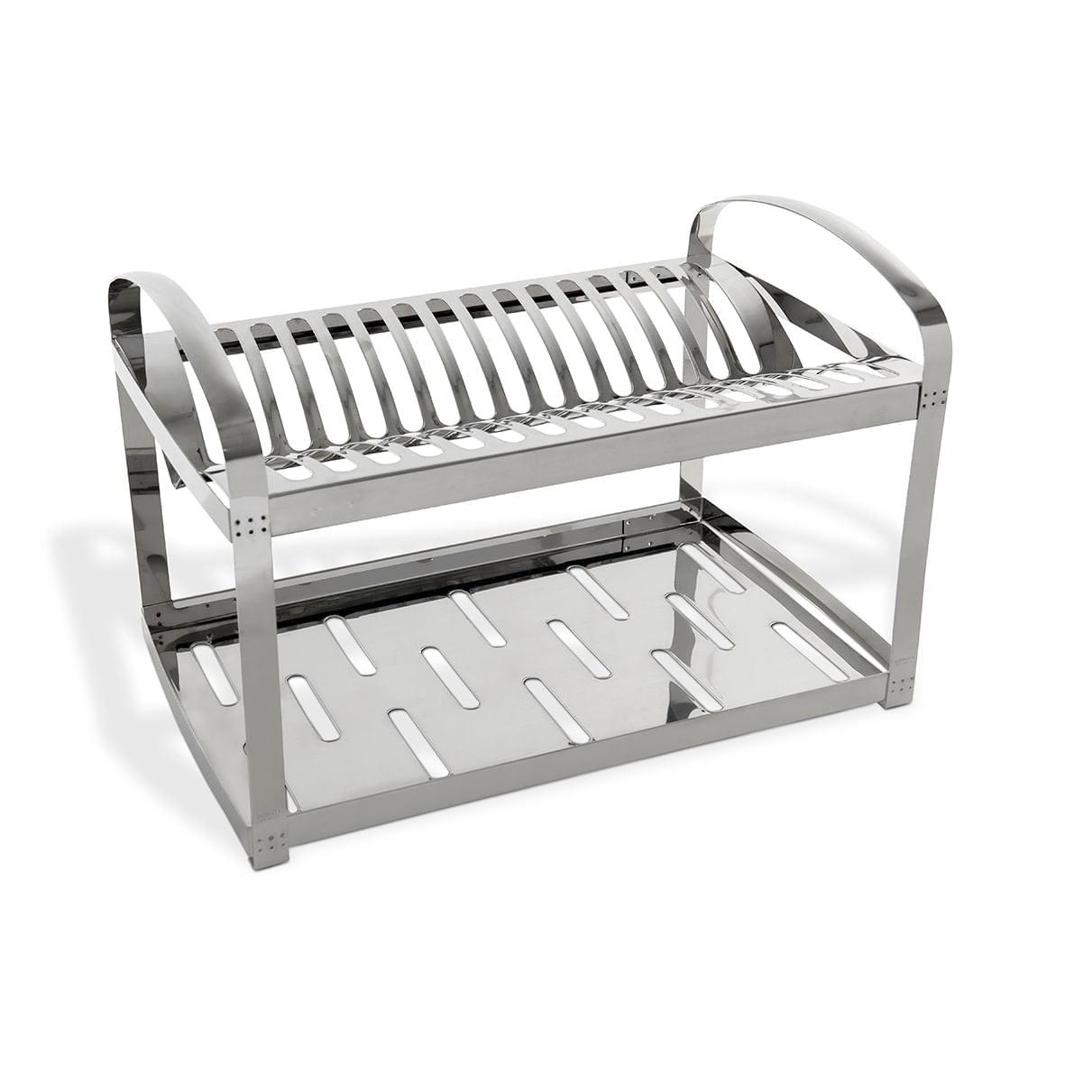 Escorredor de Pratos e Talheres Brinox Inox Suprema 2099/112 - Palácio da Arte
