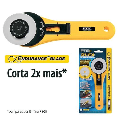 Estilete Olfa Rotativo Cortador Circular RTY-3/GH 60mm - Palácio da Arte