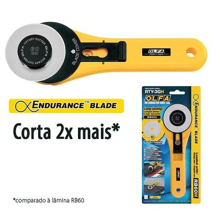 Estilete Olfa Rotativo Cortador Circular RTY-3/GH 60mm - Palácio da Arte