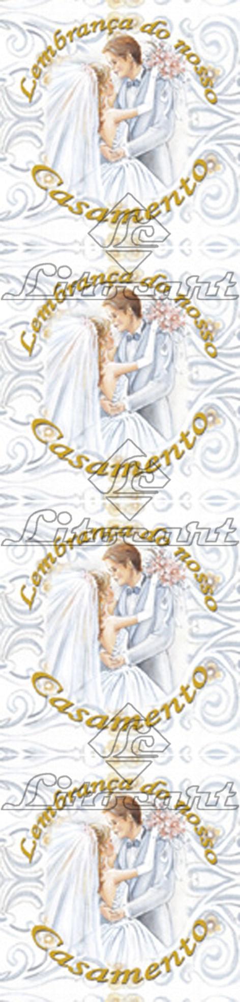 Etiqueta Adesiva Lembrançinha 4x4 LLAQ-03 Casamento 40 unidades Litocart - Palácio da Arte