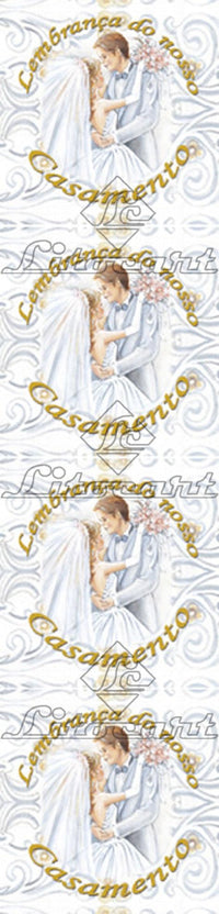Etiqueta Adesiva Lembrançinha 4x4 LLAQ-03 Casamento 40 unidades Litocart - Palácio da Arte