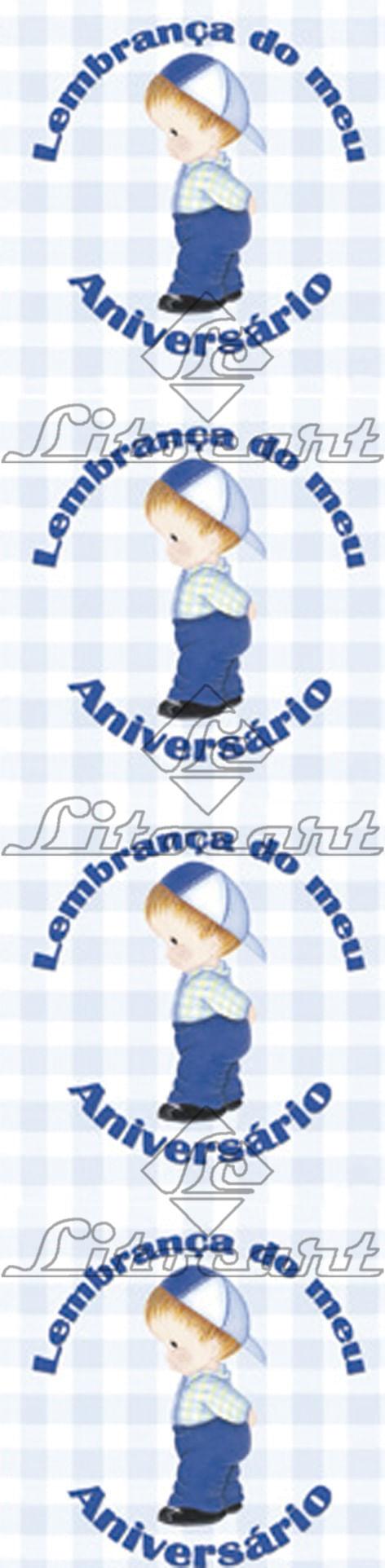 Etiqueta Adesiva Lembrançinha 4x4 LLAQ-09 Aniversário 40 unidades Litocart - Palácio da Arte