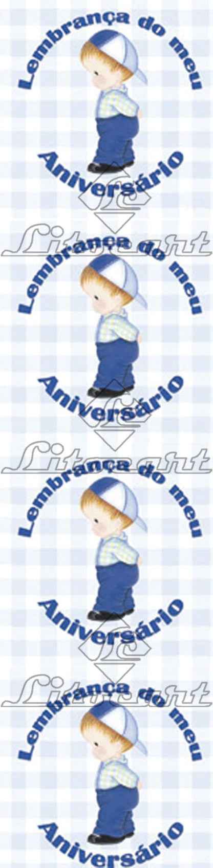 Etiqueta Adesiva Lembrançinha 4x4 LLAQ-09 Aniversário 40 unidades Litocart - Palácio da Arte
