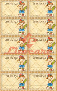 Etiqueta para Lembrançinhas LL-017 Aniversário com 100 unidades Litocart - Palácio da Arte