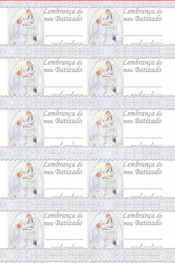 Etiqueta para Lembrançinhas LL-050 Batizado com 100 unidades Litocart - Palácio da Arte