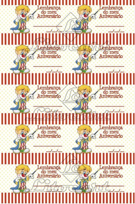 Etiqueta para Lembrançinhas LL-084 Aniversário com 100 unidades Litocart - Palácio da Arte