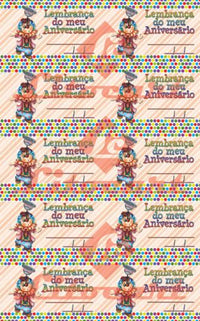 Etiqueta para Lembrançinhas LL-102 Aniversário com 100 unidades Litocart - Palácio da Arte