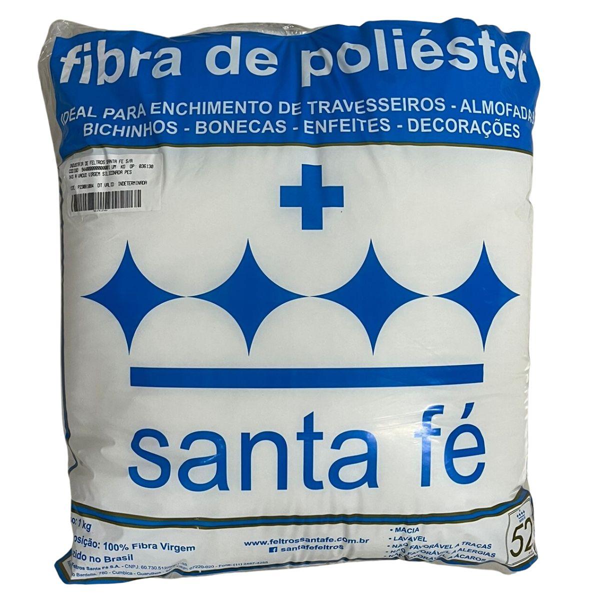 Fibra Siliconada 1kg Santa Fé Virgem de Poliéster - Palácio da Arte