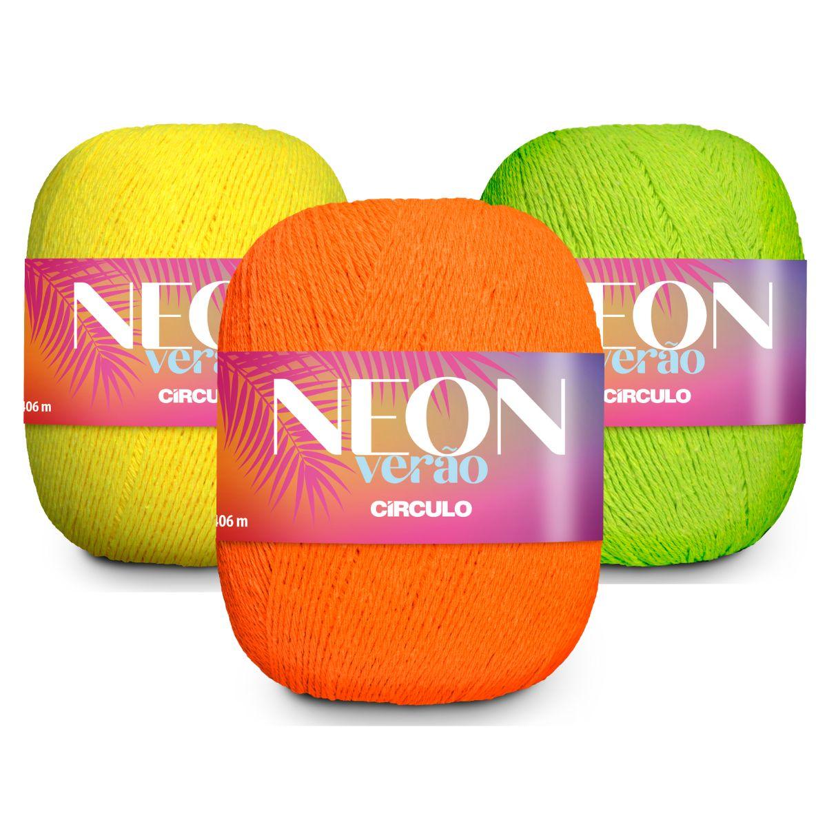 Fio Neon Verão Círculo 150g com 406m - Palácio da Arte