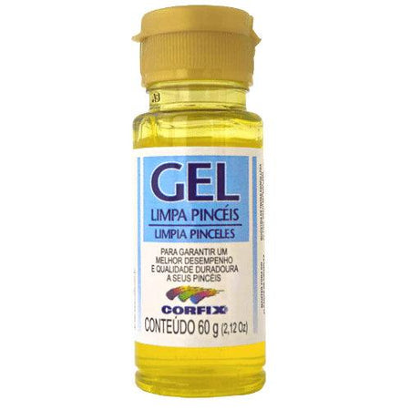 Gel Limpa Pincéis Corfix 60g - Palácio da Arte