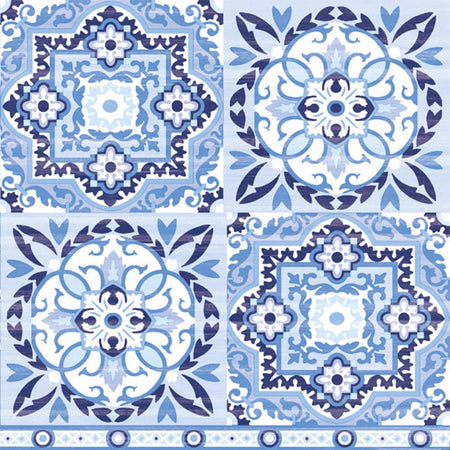 Guardanapo de Papel Decoupage 33x33 Azulejos Azuis 13309317 - Palácio da Arte