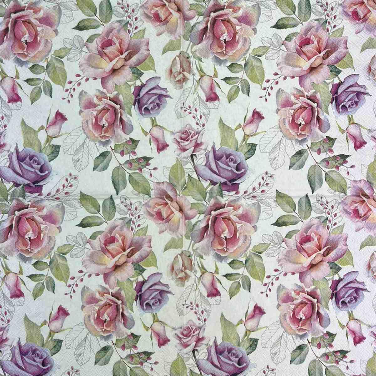 Guardanapo de Papel Decoupage 33x33 Josephine 13317365 - Palácio da Arte