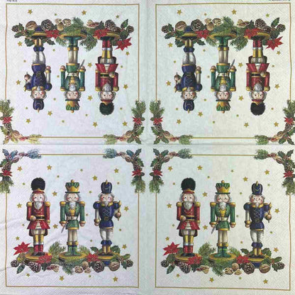 Guardanapo de Papel Decoupage 33x33 Natal Bearded Nutcracker 33318090