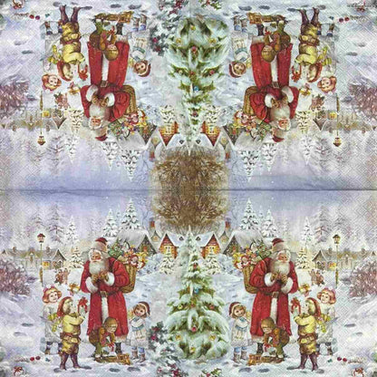 Guardanapo Decoupage Natal Bringing Presents 33317970 Ambiente com 2 peças - Palácio da Arte