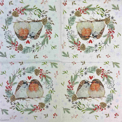 Guardanapo Decoupage Sparrow And Robin 33317700 Ambiente com 2 peças - Palácio da Arte