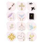 Kit Mini Stencil Litoarte STMI-028 4,5cm Religioso Eucaristia Primeira Comunhão 12 peças - Palácio da Arte