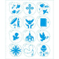 Kit Mini Stencil Litoarte STMI-028 4,5cm Religioso Eucaristia Primeira Comunhão 12 peças - Palácio da Arte