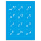 Kit Mini Stencil Litoarte STMI2-002 4,5cm Alfabeto Cursiva 36 peças - Palácio da Arte