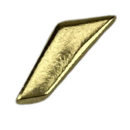Letra Acento Agudo em Metal Dourado 1x0,4cm - Palácio da Arte