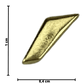 Letra Acento Agudo em Metal Dourado 1x0,4cm - Palácio da Arte