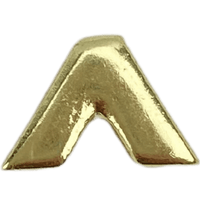 Letra Acento Circunflexo em Metal Dourado 0,9x0,6cm - Palácio da Arte