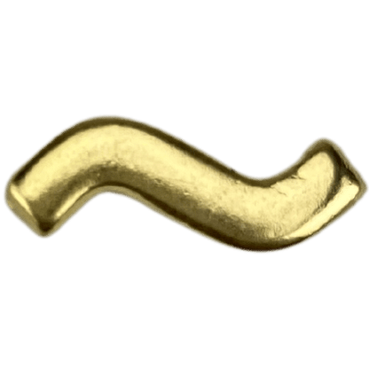 Letra Acento Til em Metal Dourado 1,5x0,5cm - Palácio da Arte