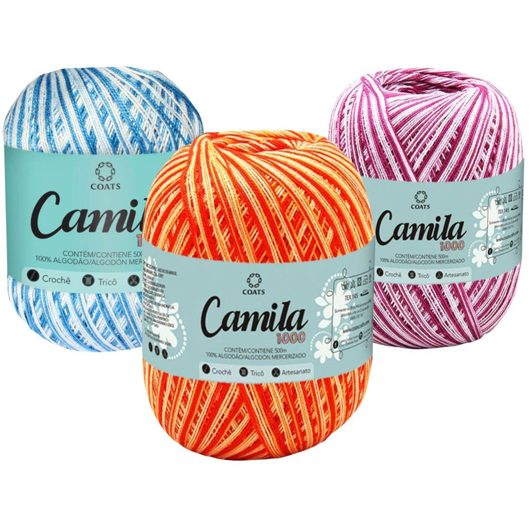 Linha Camila 1000m com 150g Mesclada em Algodão - Palácio da Arte